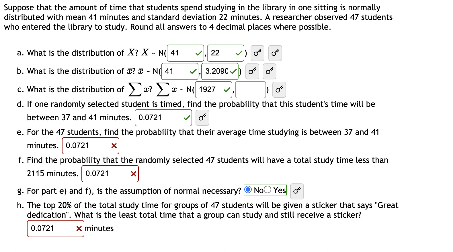 Solved Suppose that the amount of time that students spend | Chegg.com
