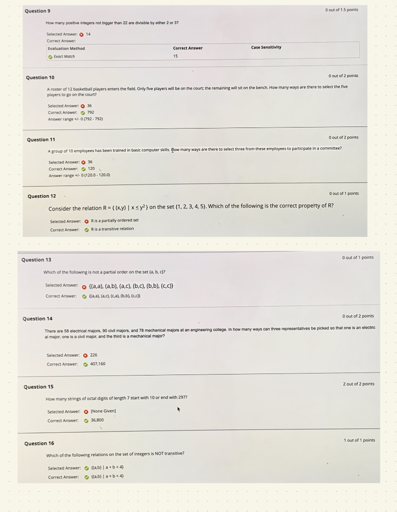 Solved Question 17 1 out of 1 points The sequence 1, 1.5, | Chegg.com
