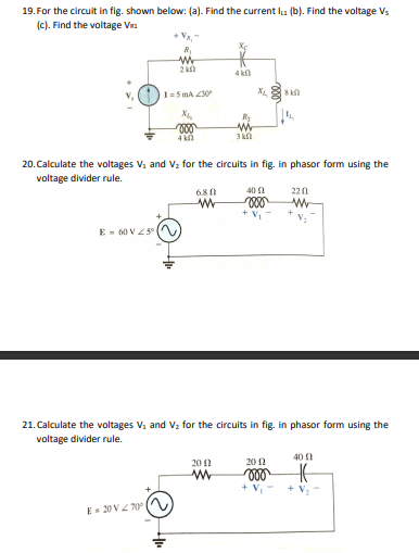 Solved 19. For the circuit in fig. shown below: (a). Find | Chegg.com