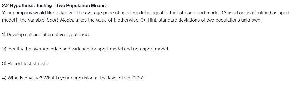 hypothesis testing two population means