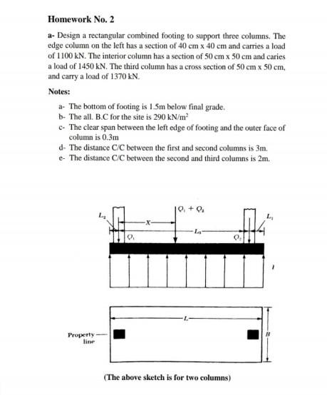 Homework No. 2 - Design a rectangular combined | Chegg.com