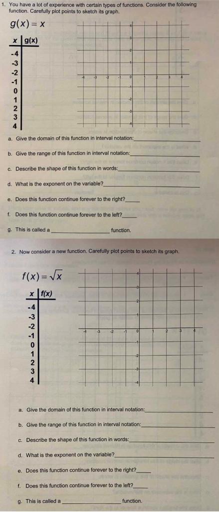 Solved 1. You have a lot of experience with certain types of | Chegg.com