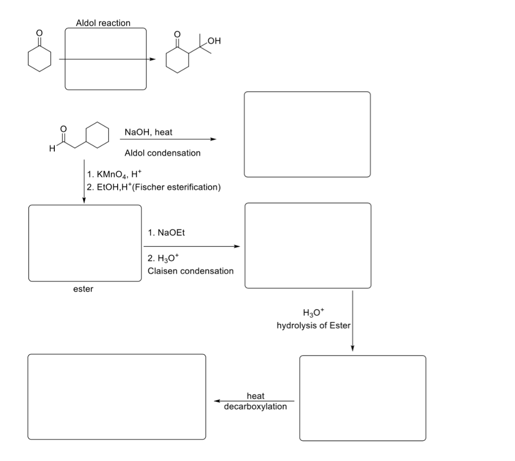 Solved Aldol Reaction OH NaOH, Heat Aldol Condensation 1. | Chegg.com