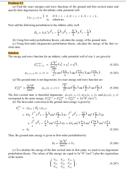 Solved Problem 93 (a) Find the exact energies and wave | Chegg.com