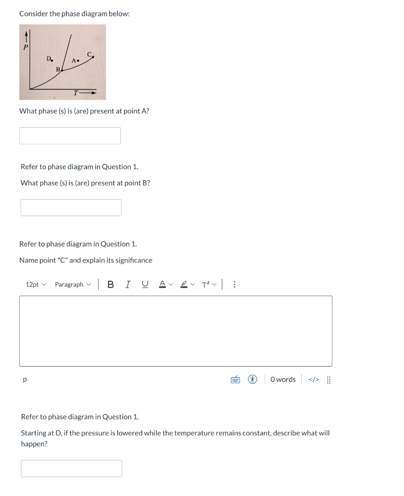 Solved Consider The Phase Diagram Below: D. A. What Phase | Chegg.com