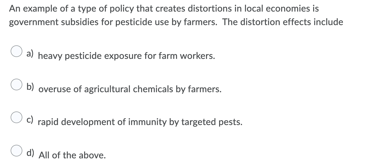 Solved An example of a type of policy that creates | Chegg.com
