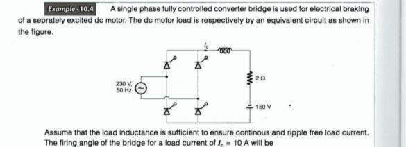 Solved Example-10.4 A single phase fully controlled | Chegg.com