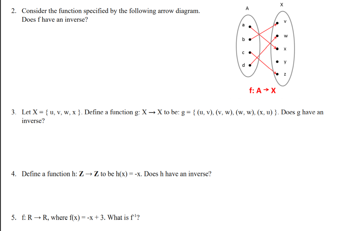 Solved Worksheet 20 (Functions – Inverse of Functions) 20. Let With Inverse Functions Worksheet With Answers