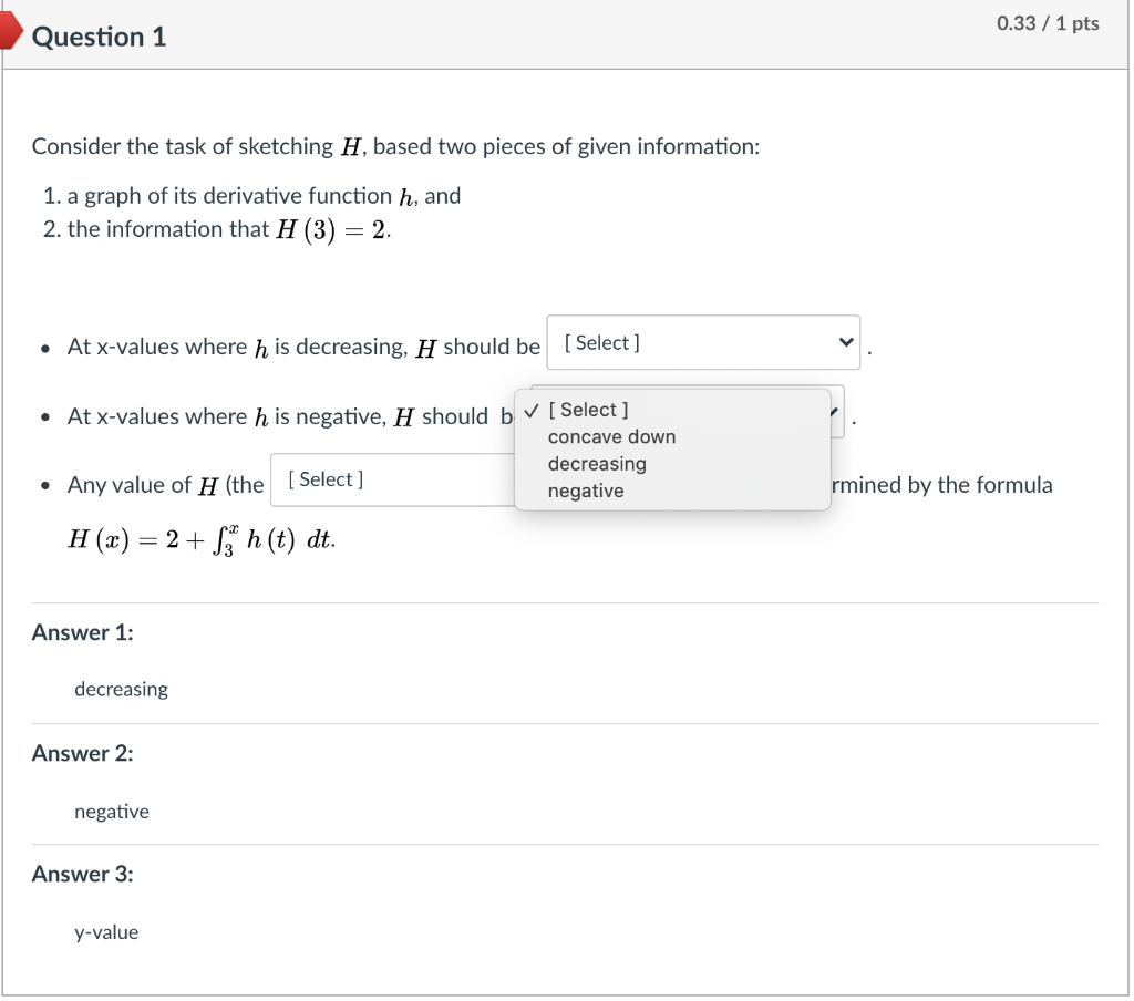Solved 0.33 / 1 pts Question 1 Consider the task of | Chegg.com