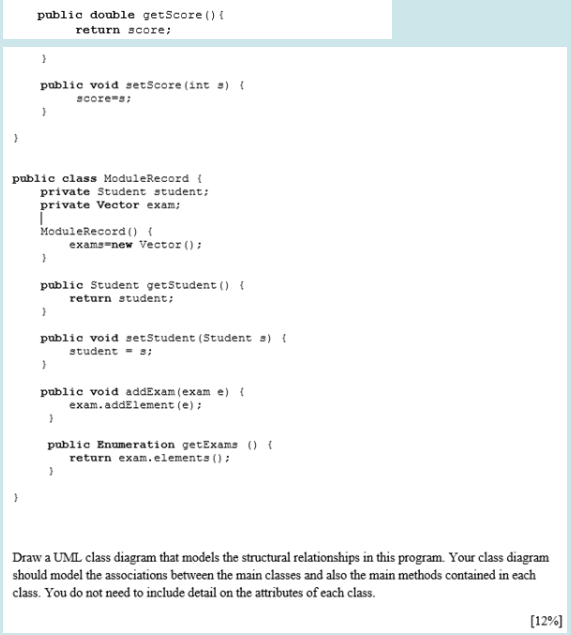 Solved Question 18 Consider the following Java program: | Chegg.com