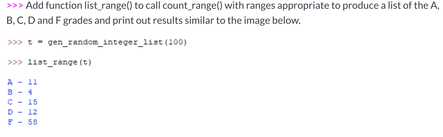 Solved Python code need help(show codes): Generate out the | Chegg.com
