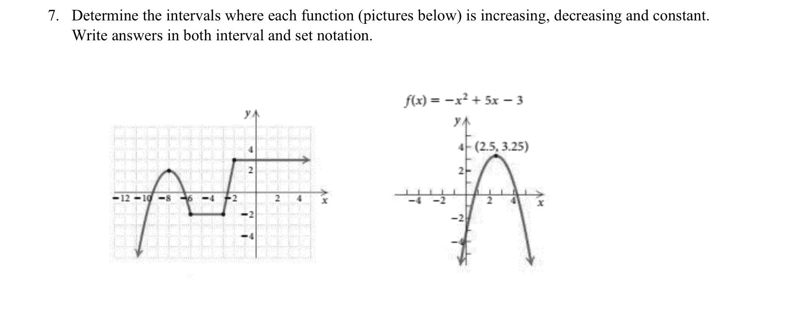 26. Determine the intervals where each function  Chegg.com