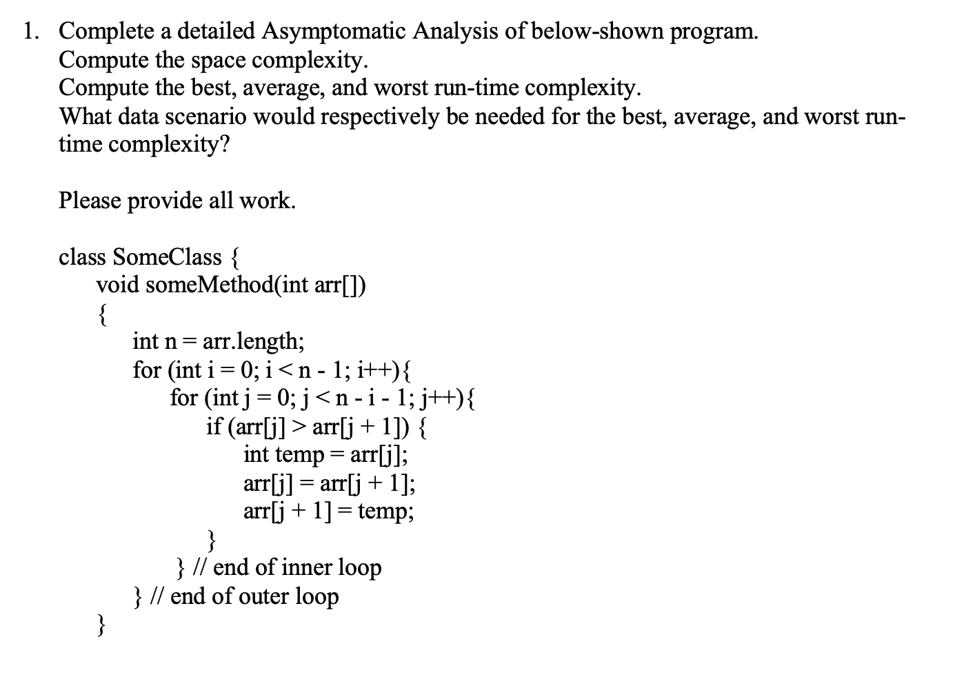 Solved Complete a detailed Asymptomatic Analysis of | Chegg.com
