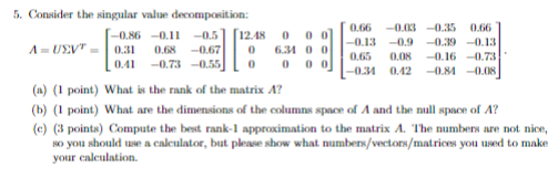 Singular value deals decomposition calculator