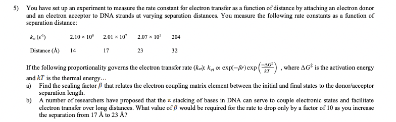 5) You have set up an experiment to measure the rate | Chegg.com