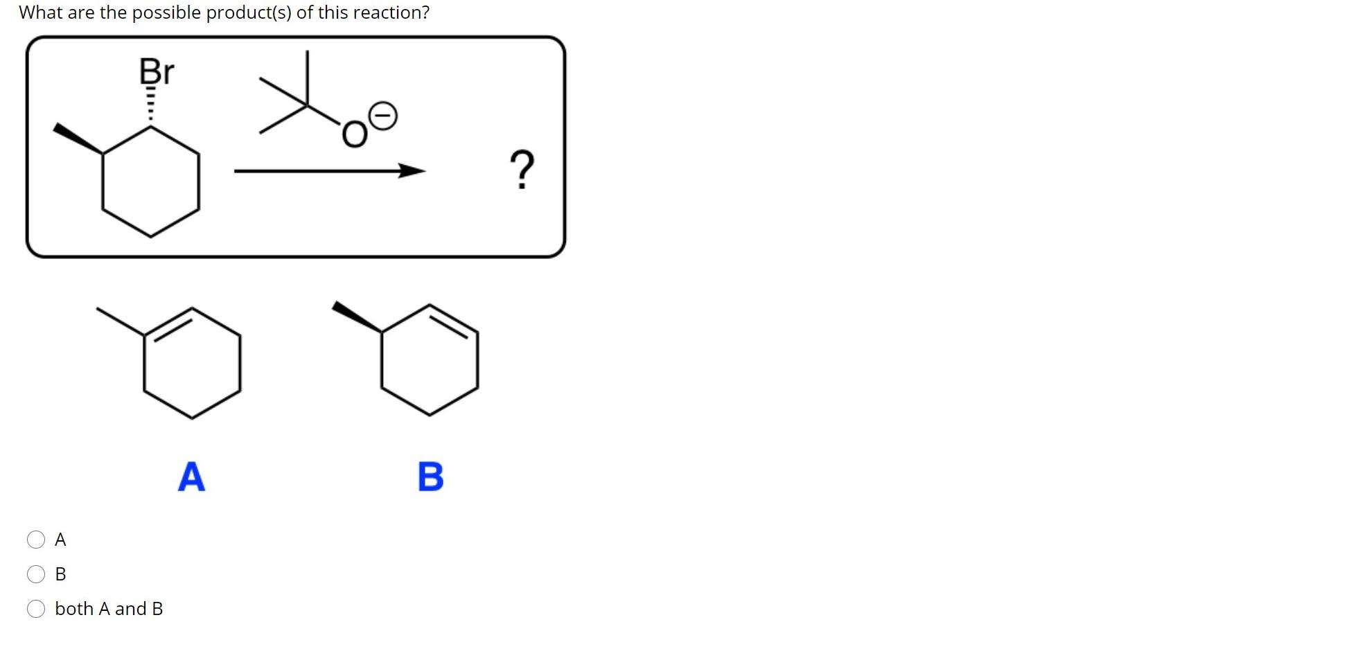 Solved What Are The Possible Product S Of This Reaction Chegg Com