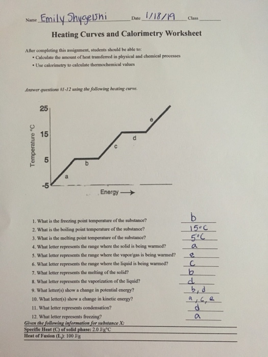 Solved: Nane-Emily Hygelhi İl/A Date Class Heating Curves | Chegg.com