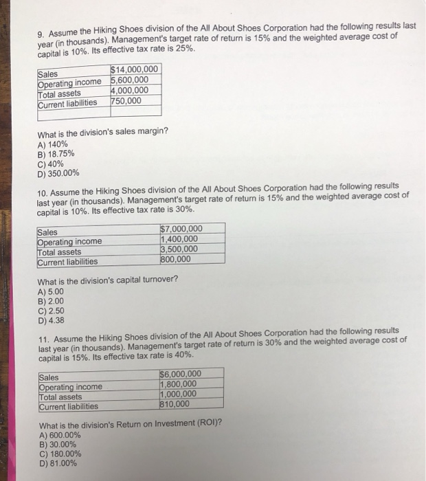 Solved 9 As Year in Thou Capital Is 10 Its Effective Tax Chegg