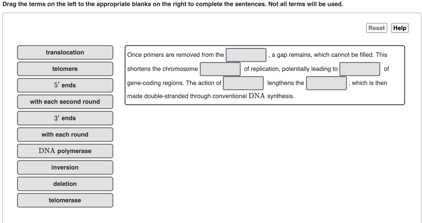 Solved How is the "end replication" problem in | Chegg.com