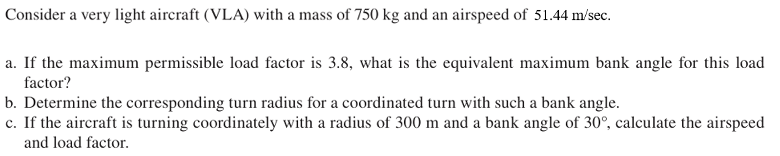Flight Dynamics Homework Problem Solved (1) It's about flight dynamics. Please solve the | Chegg.com