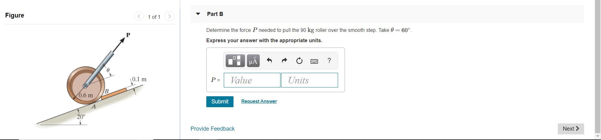 Solved Draw a free-body diagram of the roller.(Figure 1) | Chegg.com