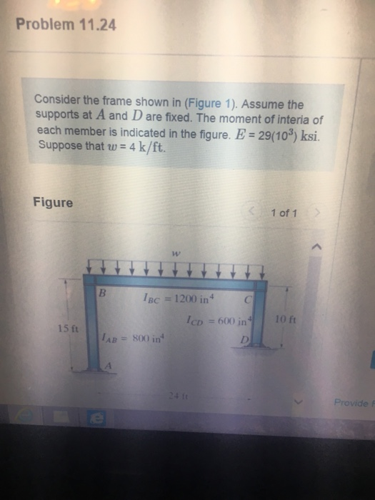 Solved Consider the frame shown in figure 1. Assume the | Chegg.com