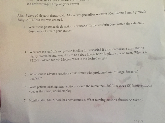 warfarin coumadin 5 mg