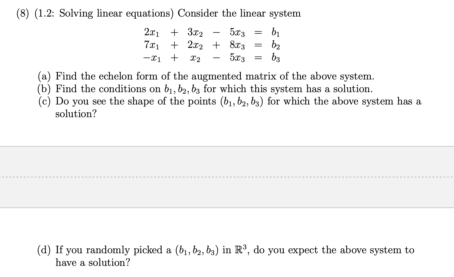 Solved (8) (1.2: Solving Linear Equations) Consider The | Chegg.com