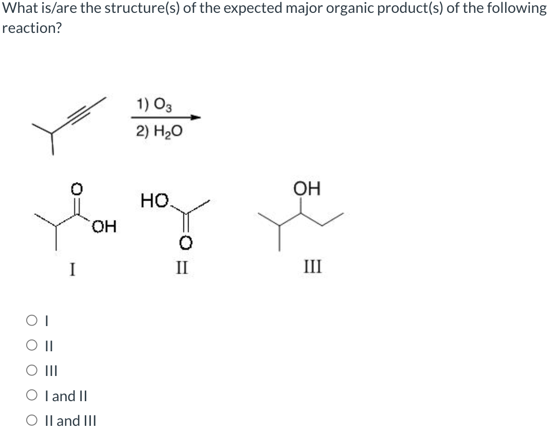 Solved What Is Are The Structure S Of The Expected Major Chegg Com