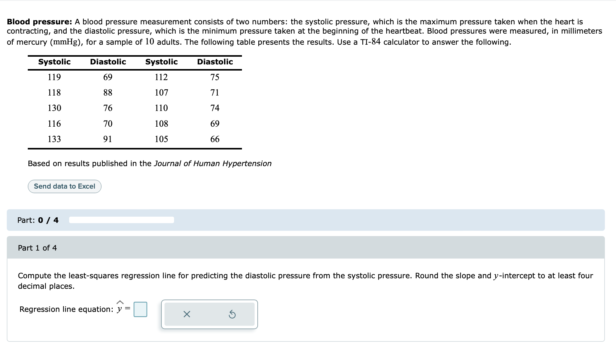Solved lood pressure A blood pressure measurement consists