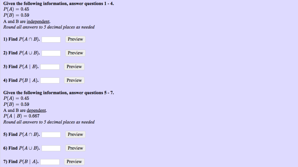 Solved Given the following information, answer questions 1 - | Chegg.com