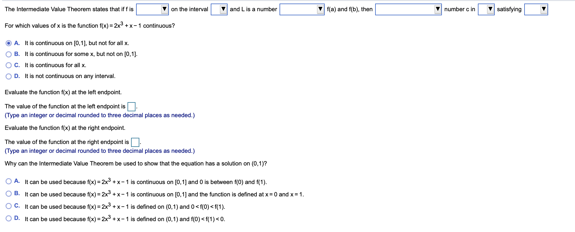 Solved The Intermediate Value Theorem States That If F Is Chegg Com