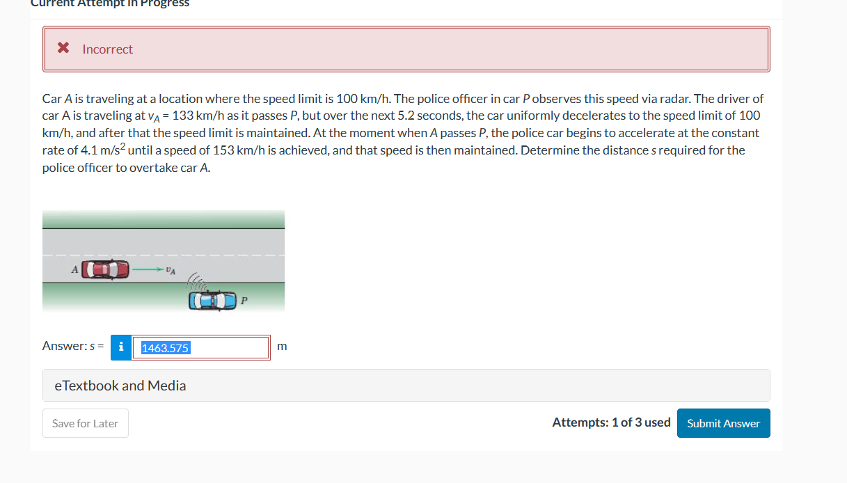Solved In traveling a distance of 3.3 km between points A | Chegg.com