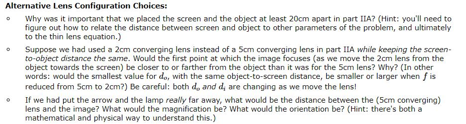 Solved Geometric Optics Online Lab: The Questions Are 1st | Chegg.com