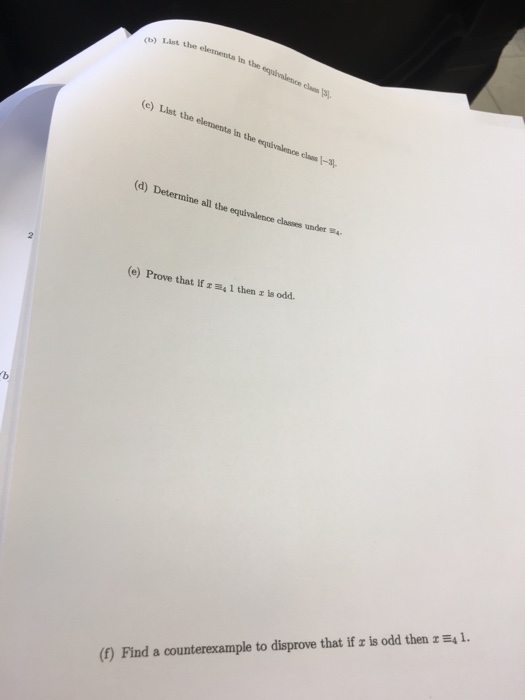 Solved 4C Consider the relatlon on Z def (a) Prove ned by z Chegg com