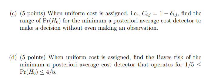 Solved Problem 4. (30 points) Suppose that the observation | Chegg.com