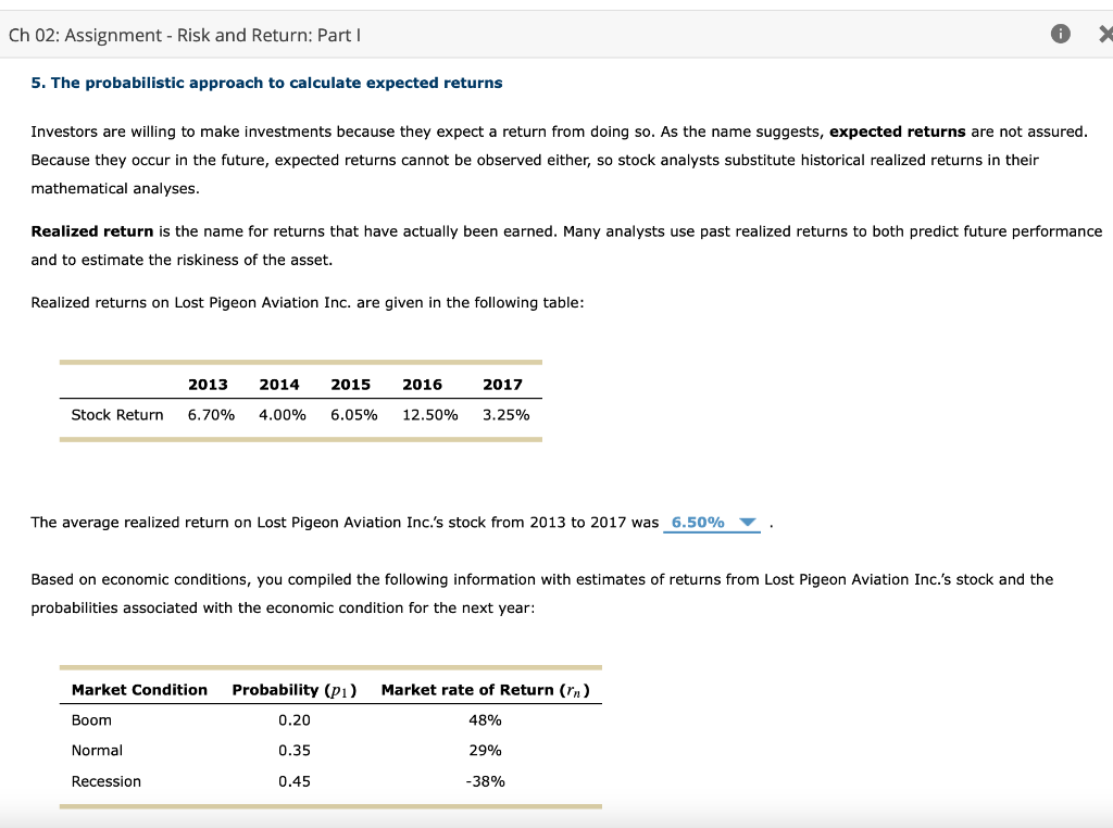 Solved 5. The Probabilistic Approach To Calculate Expected | Chegg.com