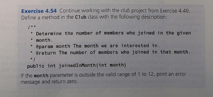 Solved Exercise 4.54 ﻿Continue working with the club project | Chegg.com