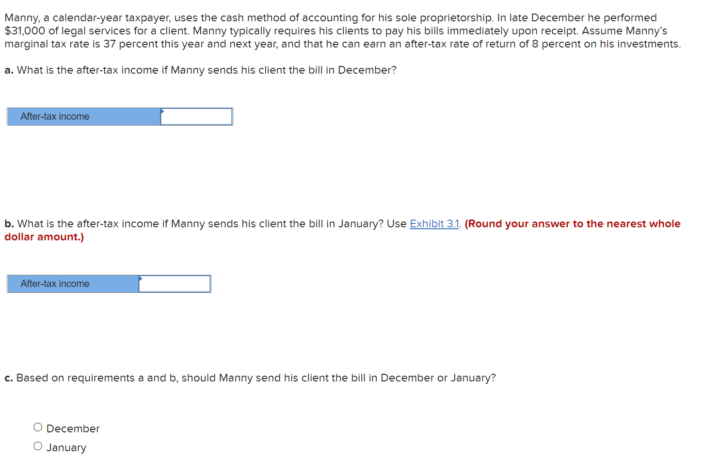 Solved Manny, a calendaryear taxpayer, uses the cash method