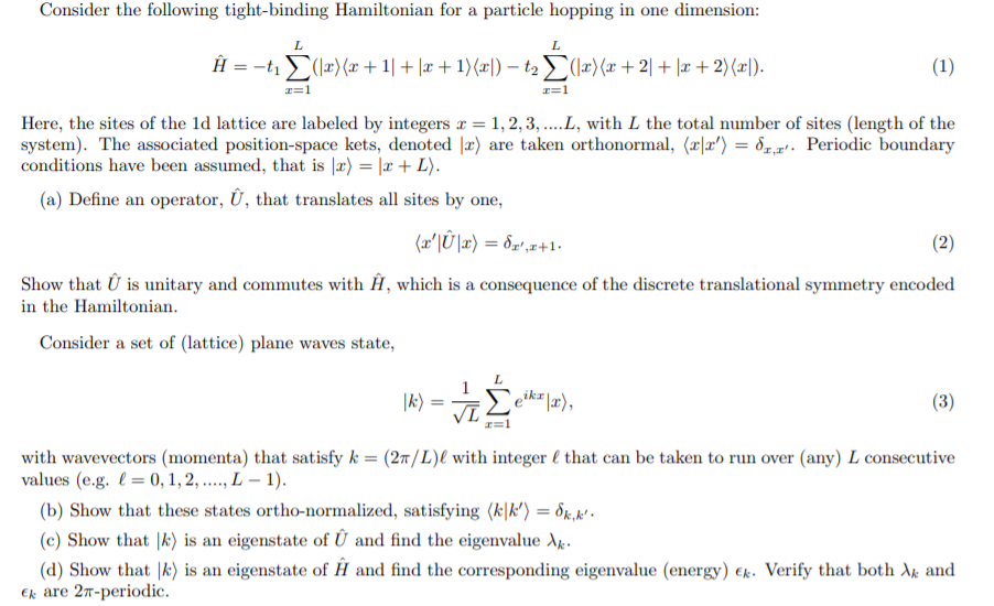 Solved THIS IS A QUANTUM MECHANICS PROBLEM. PLEASE SHOW | Chegg.com