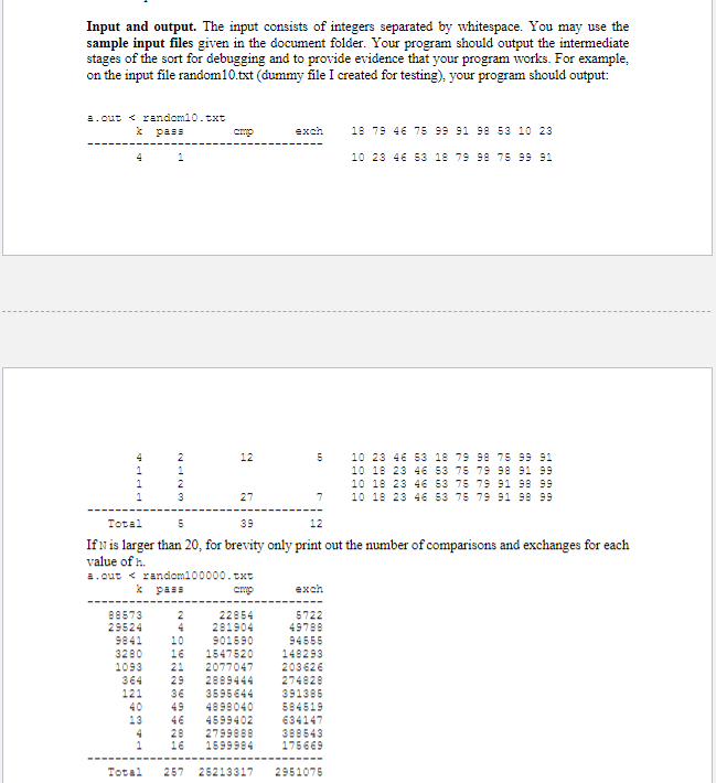 Solved Assignment Details: Implement Shellsort for a linked | Chegg.com