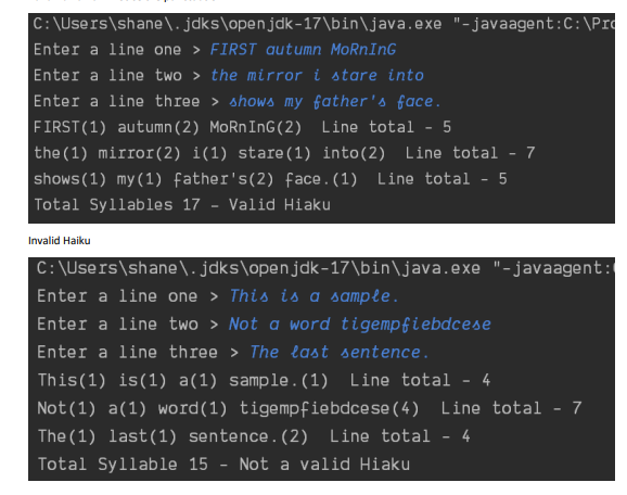 Solved Project 2 - Haiku Java Programming Summary In this | Chegg.com