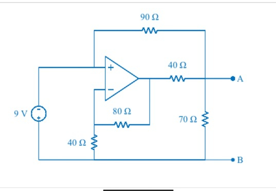 Solved Find Voltage Drop From A To B Op Amp | Chegg.com