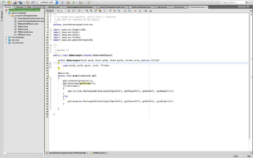 Java 2D Drawing Application. The application will | Chegg.com