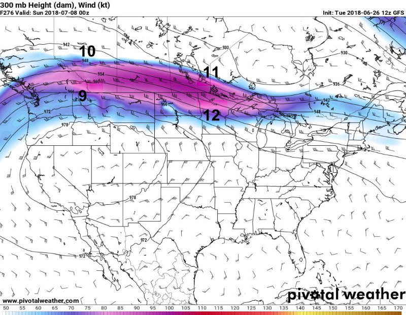 Solved Use Map 3 ( 300mb height and wind) to answer the | Chegg.com