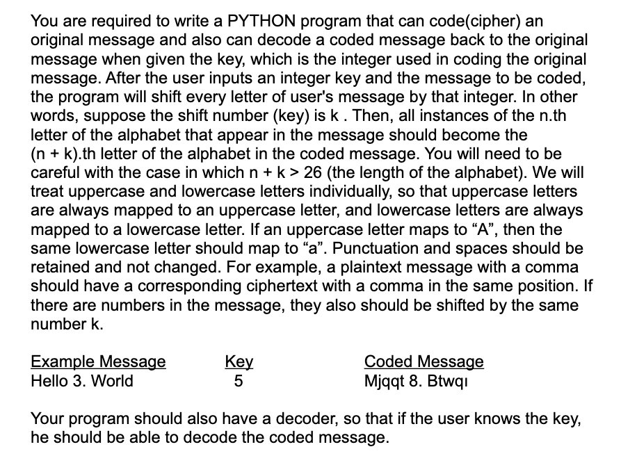 Solved You are required to write a PYTHON program that can | Chegg.com