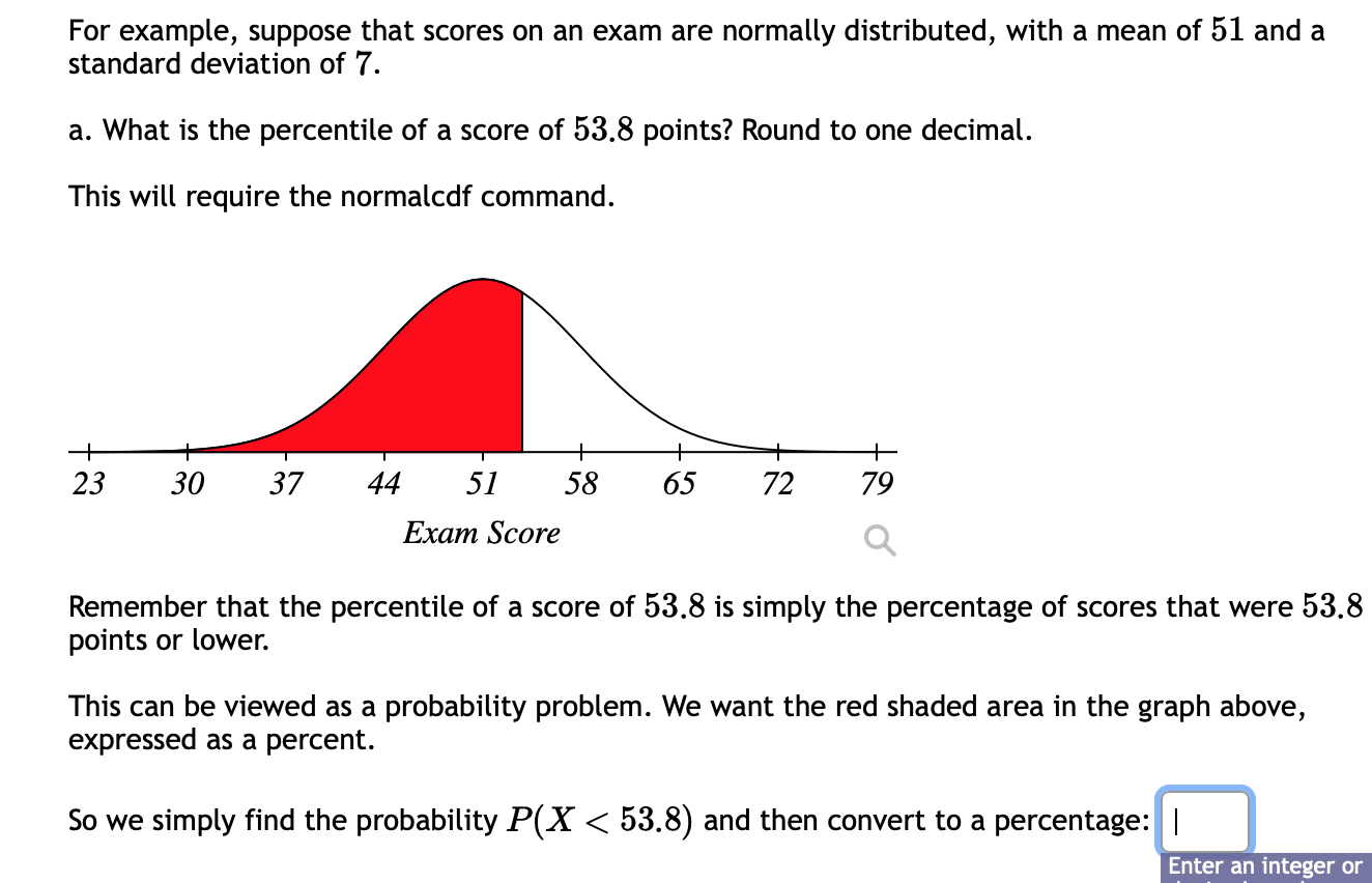 Solved For Example, Suppose That Scores On An Exam Are | Chegg.com