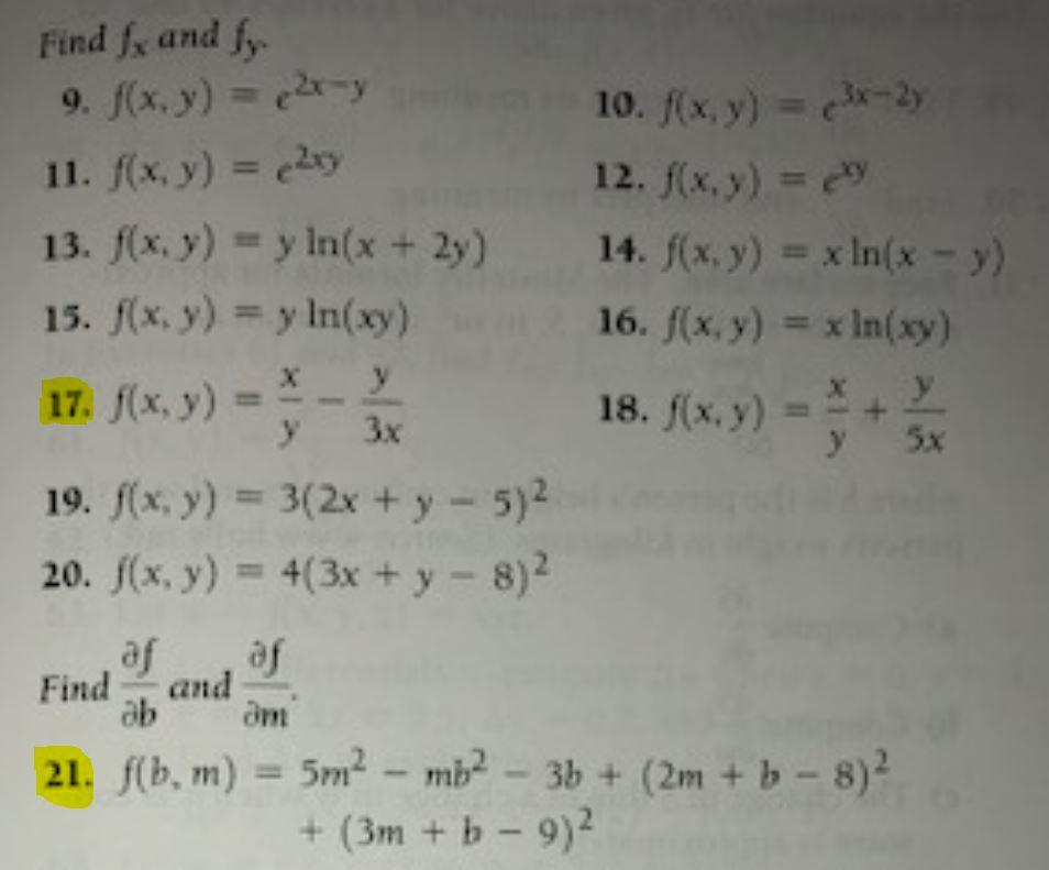 Solved Find Fx And For 9 F X Y 2x Y 10 F X Y 2 Chegg Com