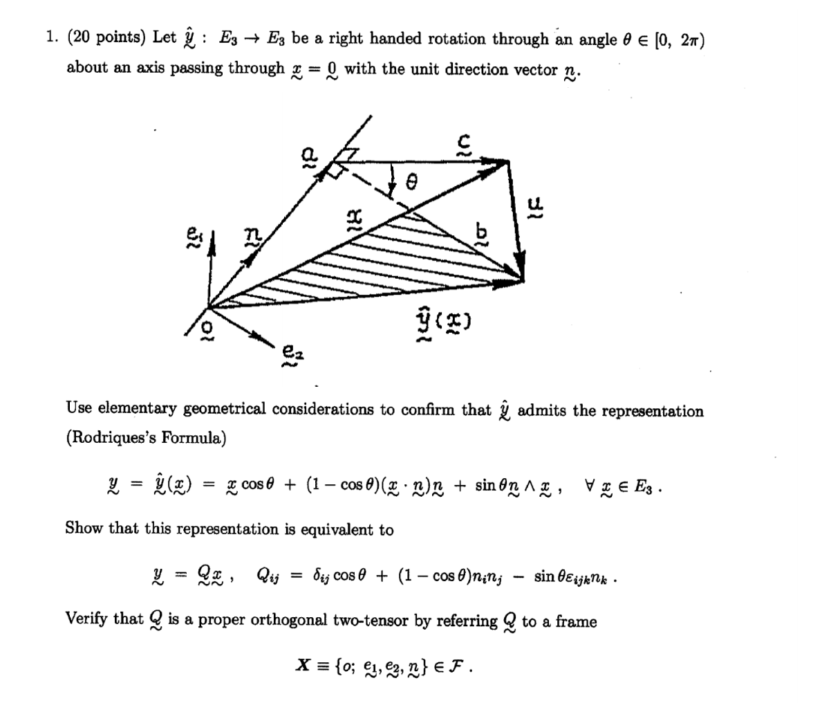 1 Points Let U Ez Ez Be A Right Handed R Chegg Com