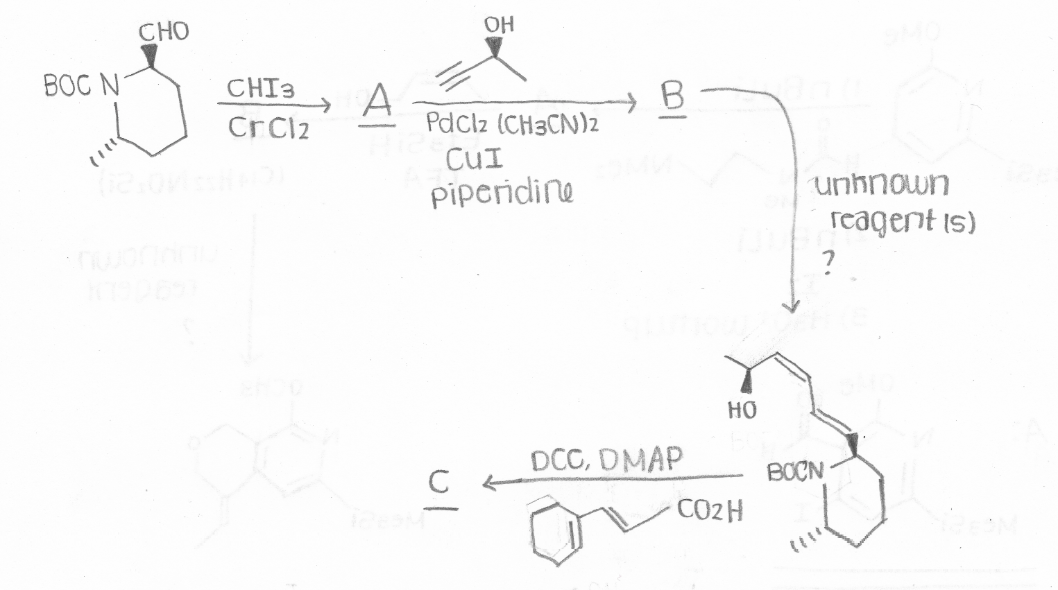 Solved Please Identify The Structures Of A,B, And C As Well | Chegg.com